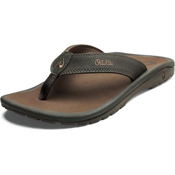 Men's Beach Sandals, Quick-Dry Flip-Flop Slides, Water Resistant & Lightweight - Picture 1 of 7